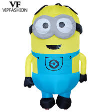Vip Halloween Qute Inflatable Costume Cartoon Minions Party Cosplay Adult  Mascot 