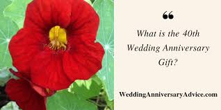 what is the 40th wedding anniversary