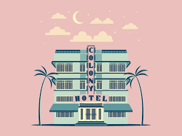 Art Deco Miami En 2020 Colores Prismacolor Hoteles Illustraciones