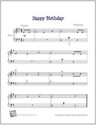 Happy Birthday Free Beginner Piano Sheet Music Digital Print Piano Sheet Music Sheet Music Piano Sheet Music Free