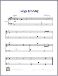 Happy birthday piano notes happy birthday is a great piece to learn to play on the piano because you can have lots of fun playing it at various different. Happy Birthday Free Beginner Piano Sheet Music Digital Print Piano Sheet Music Sheet Music Piano Sheet Music Free