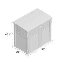 Maybe you would like to learn more about one of these? Suncast Outdoor 4 Ft 5 In W X 2 Ft 9 In D Horizontal Storage Shed Reviews Wayfair