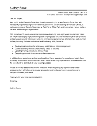 The letter shows how to talk about your educational background, experience and your positive attitude towards the job. Best Security Supervisor Cover Letter Examples Livecareer