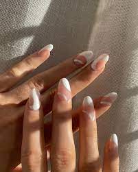 Allison Kelley On Instagram Anddd She S Back Gel X Round Medium Length With One Coat Clear Gel One C In 2021 Sheer Nails White Gel Nails Rounded Acrylic Nails
