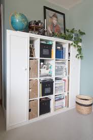 Each section is the same size. New Again An Ikea Kallax Hack Or How To Add Sliding Doors To Any Bookshelf Deeply Southern Home