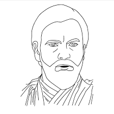 Obi Wan Line Art Star Wars Art Line Art Drawings Art