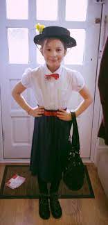 Practically Perfect In Every Way Home Made Mary Poppins Outfit For World Book Day Easy Halloween Costumes Kids Character Dress Up Book Characters Dress Up