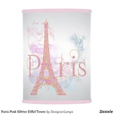 Paris Pink Glitter Eiffel Tower Table Lamp Zazzle Com In 2020 Pink Glitter Eiffel Tower Eiffel