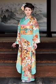 古典柄振袖 水色 商品画像1 伝統的な服 振袖 振袖 水色