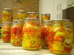 With grilled tomatoes, crunchy peppers and a sprinkle of mint, this fresh salsa is good on just about everything. Pickled Hungarian Wax Peppers Stuffed Peppers Pickled Hot Peppers Hot Pepper Recipes
