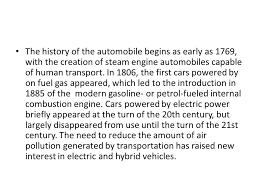 Image result for In 1769 the first steam-powered automobile capable of human transportation