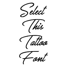 Web site bitfontmaker lets you design, create, and download your own fonts. Cursive Tattoo Fonts Generator
