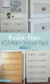 Ikea Malm Dresser Hack For A Rustic Glam Nursery Ikea Malm Dresser Ikea Furniture Hacks Ikea Malm