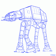 How To Draw An Imperial Walker Imperial Walker Step By Step Star Wars Characters Draw Star Wars Sci Star Wars Drawings Star Wars Art Star Wars Characters