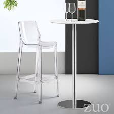 Phantom Bar Chair Clear Set Of 2 Bar Chairs Zm Home Bar Stools