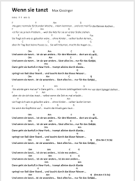 Wenn Sie Tanzt Songtext Und Akkorde Gitarren Songs Ukulele Lieder Gitarre Lieder
