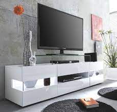 Erfrischen sie dies wohnzimmer, dessen einrichtung veraltet ist? Wohnzimmer Tv Lowboard Sonic Glanz Weiss