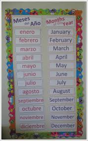 Free Calendar Printables English And Spanish Spanish Language Learning Learning Spanish Spanish Lessons For Kids