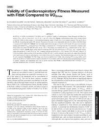 Use this feature get a better understanding of where your fitness is at and how you can improve over time. Pdf Validity Of Cardiorespiratory Fitness Measured With Fitbit Compared To Vo2max