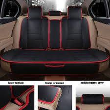 Yuzhe Leather Car Seat Covers For Toyota Rav4 Prado Highlander Corolla Camry Prius Reiz Crown Yaris Car Accesso Leather Car Seat Covers Car Seats Carseat Cover