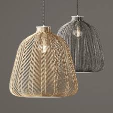 Rattan pendant lighting for kitchen island, xindar ceiling lighting fixtures hanging lamp, creative rattan chandelier inner orb white shade for bar cafe living room (1 light) 3.9 out of 5 stars. Lighting Rattan 3d Models For Download Turbosquid