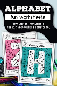 Letters and the alphabet worksheets for preschool and kindergarten. Alphabet Worksheets A Z Back To School Distance Learning For Preschool And Kindergarten Kindergarten Resources Alphabet Worksheets Teaching Elementary