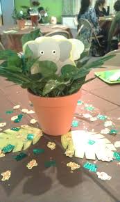 Jungle Baby Shower Table Decoration Baby Shower Table Decorations Jungle Baby Shower Baby Shower Centerpieces