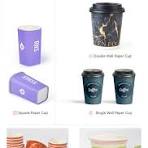 8oz 12oz 16oz Silver Color Hollow Double Wall Paper Cup with ...