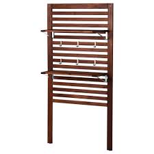 Applaro Wall Panel 2 Shelves Outdoor Brown Stained Brown Ikea Outdoor Wall Panels Outdoor Storage Boxes Outdoor Storage Bench