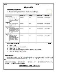 Ontario Art Rubric Good For All Grades Elements And Principles Of Design Art Rubric Rubrics High School Lesson Plans