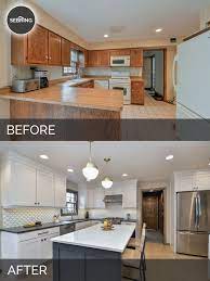 A prettier design, a better function or a whole new purpose entirely. Justin Carina S Kitchen Before After Pictures Diy Kitchen Renovation Kitchen Remodeling Projects Kitchen Design