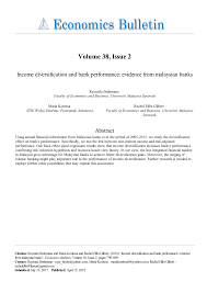 Find the best fixed deposit (fd) interest rates in malaysia. Pdf Income Diversification And Bank Performance Evidence From Malaysian Banks