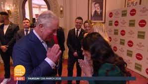 The prince worked his mixing skills up to scratch at uforchange. Prince Charles Swaps Handshakes For Prayer Greeting Entertainment Daily