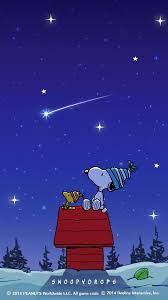 snoopy 冬の夜空 スヌーピーの壁紙 スヌーピー クリスマスの壁紙