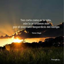 Insensato Desperdicio Del Tiempo Victor Hugo Librosautoayuda Quotes Poetry Quotes Life
