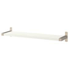 Bergshult Granhult Wall Shelf White Nickel Plated 31 1 2x7 7 8 In 2020 Wall Shelves Shelves Ikea