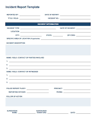 Free Incident Report Templates Smartsheet Incident Report Form Incident Report Report Template