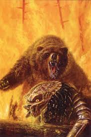 The Predator Struggles To Fight A Grizzly Bear Predator Predators Thepredator Yautja Grizzlybear Predatorvsbea Predator Alien Art Predator Predator Movie