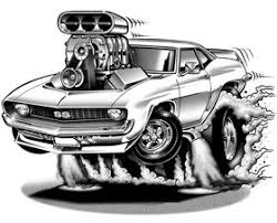 Black And White Camaro Clipart 1969 Camaro Cartoon Illustration Cartoon Car Drawing Car Cartoon Cool Car Drawings