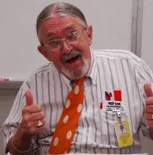 This is from Merle's FB Page before he retired from Teaching Science at  Tecumseh High School Before he retired, he sent this picture to me saying  they call me the "Old Man"