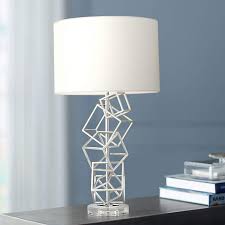 It can be used as a table lamp or as a floor level ambient piece. Flinn Metal Cubes Modern Table Lamp 53x05 Lamps Plus