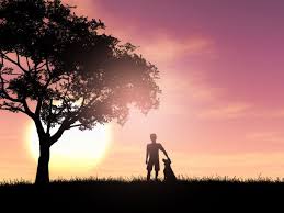 Lotus in hand image of buddha. Download 3d Silhouette Of A Boy And His Dog Against A Sunset Sky For Free Silhouette Painting Drawing Sunset Dog Canvas Painting