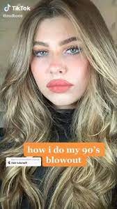 How I Do My 90 S Blowout Video Blowout Hair Hair Makeup Hair Highlights