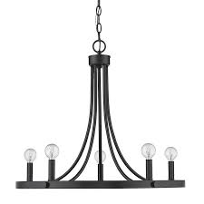 Acclaim Lighting Sawyer 5 Light Matte Black Transitional Chandelier Lowes Com Transitional Chandeliers Chandelier Led Chandelier