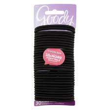 4 Pack Goody Ouchless No Metal Black Elastics 30 Count Walmart Com Black Hair Elastics Goody Hair Ties Hair Elastics
