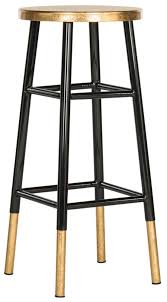 Kitchen Black And Gold Bar Stools Gabriel Barstool Black Gold By Safavieh With Images Gold Bar Stools Bar Stools Black Bar Stools