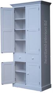 Free standing kitchen cabinets come in a variety of size, shape and colors. 100 Solid Wood Cupboard 7ft White Painted Shoe Linen Larder Kitchen Cabinet Decoracion De Unas Muebles Vitrinas
