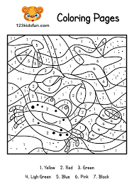 Color By Number Summer Coloring Pages For Kids Printable 123 Kids Fun Apps