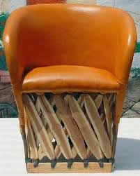 Mexican Equipal Chair Is Handmade Out Of Estaca Wood Pigskin And Is Finished With A Tobacco Sta Mexican Furniture Outdoor Lounge Chair Cushions Handmade Chair