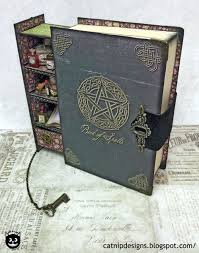 How To Assemble A Secret Spell Book Box Book Crafts Book Of Shadows Spell Book
